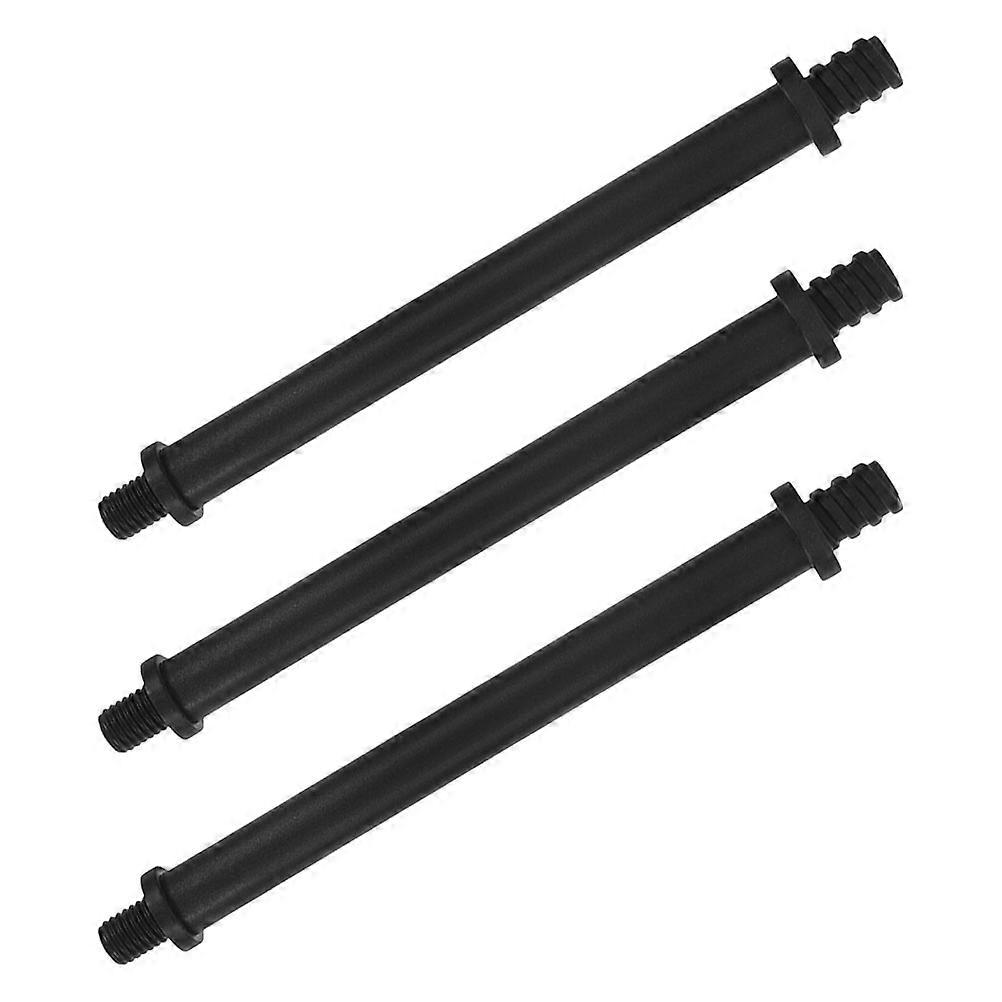 Toilet Brush Handle Replacement Connector with Comfortable Installation Black Plastic 3pcs M10