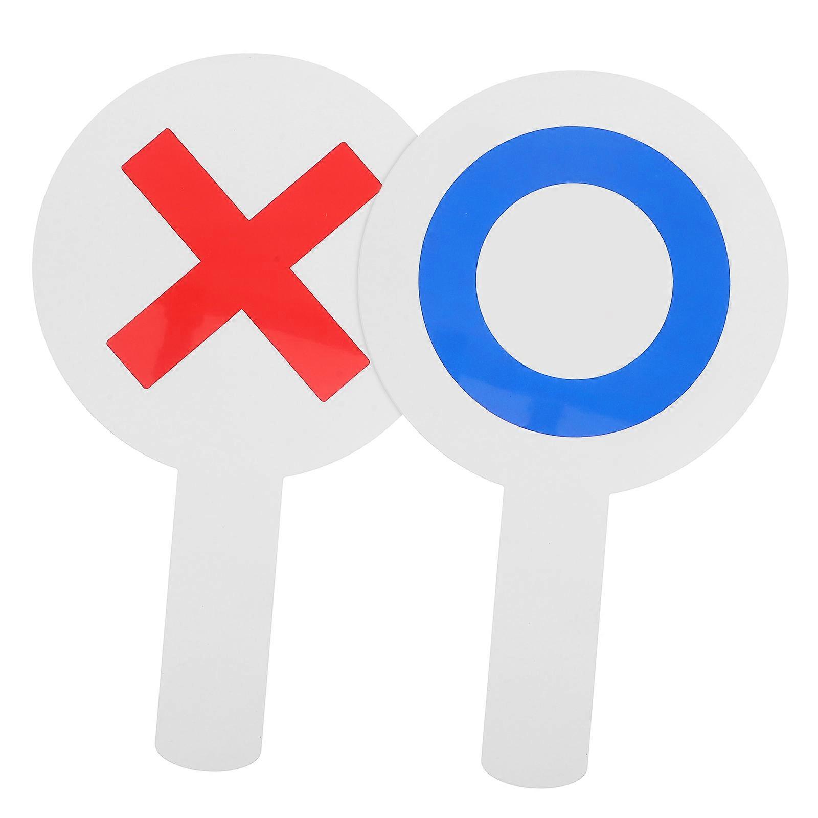 Dry Erase Answer Paddle Double-Sided Classroom Voting Paddle 10Pcs