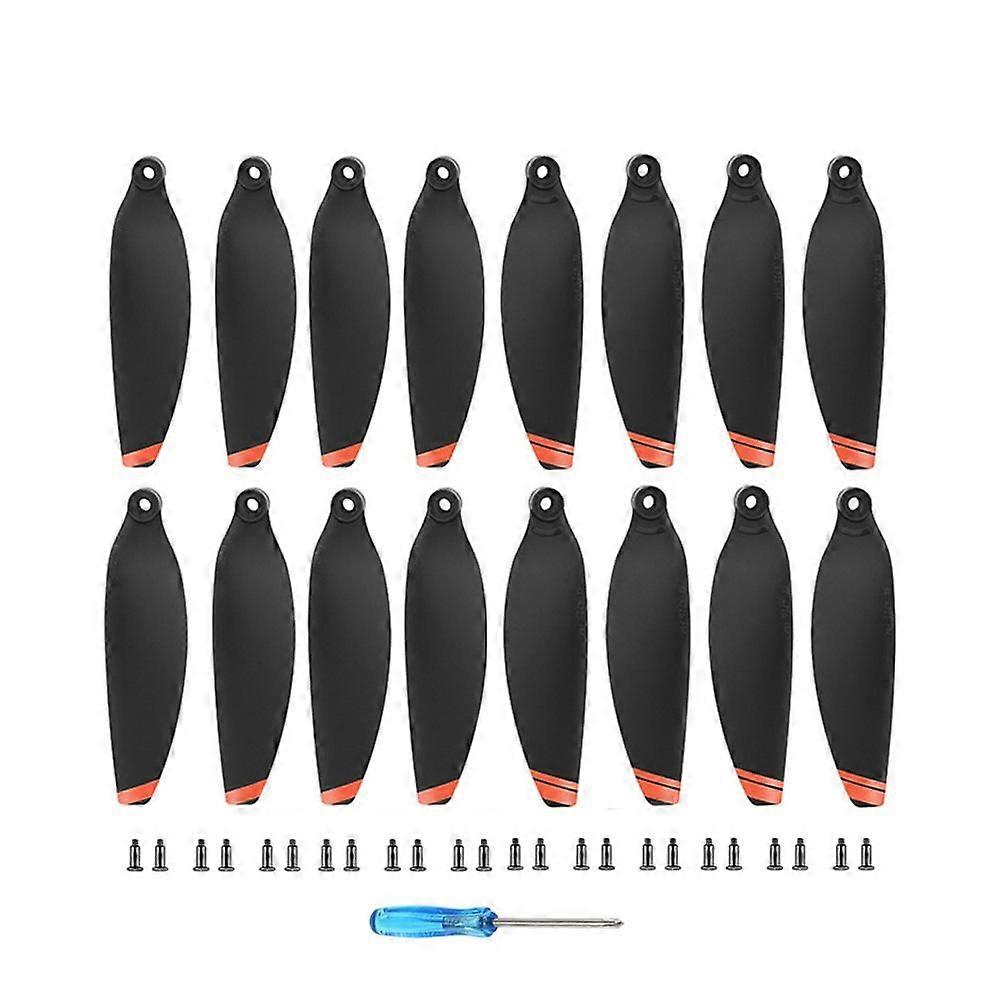 For DJI Mini 2 / Mini 2 SE Propellers, 4 pairs Orange Edge