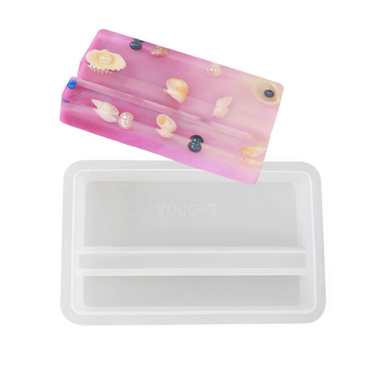 Silicone Phone Holder Mold Rectangular Mobile Stand Making Mould Smartphone Support Mould for Crafting Enthusiasts Multicolor