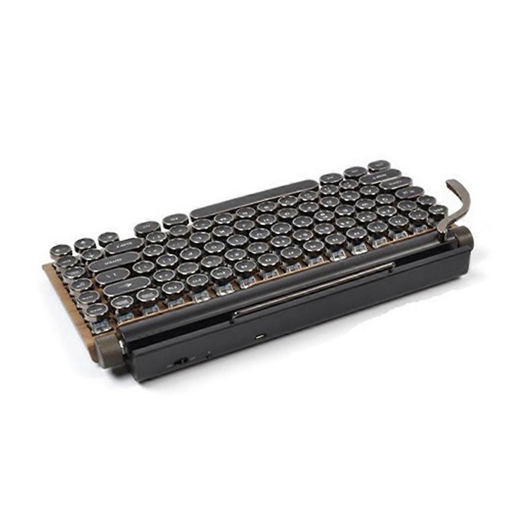 Wireless Bluetooth Keyboard USB Mechanical Punk Keycaps for PC A