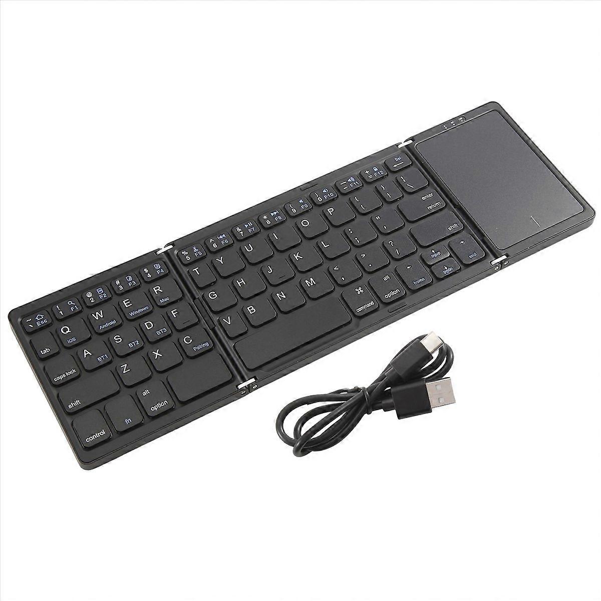 Foldable Bluetooth Keyboard Tri-Folding with Touchpad for Ally