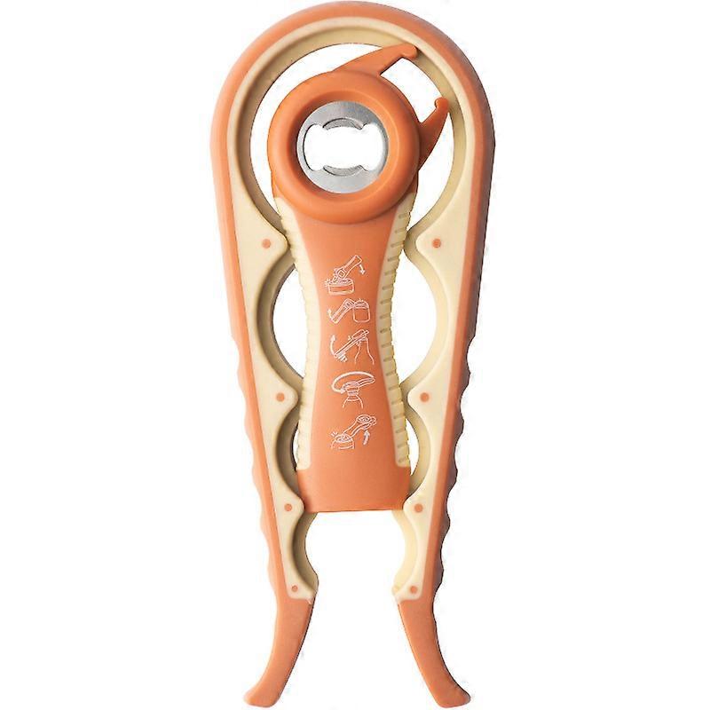 Multi-functional can opener, beer bottle opener, plastic four-in-one non-slip cap opener, wine bottle opener