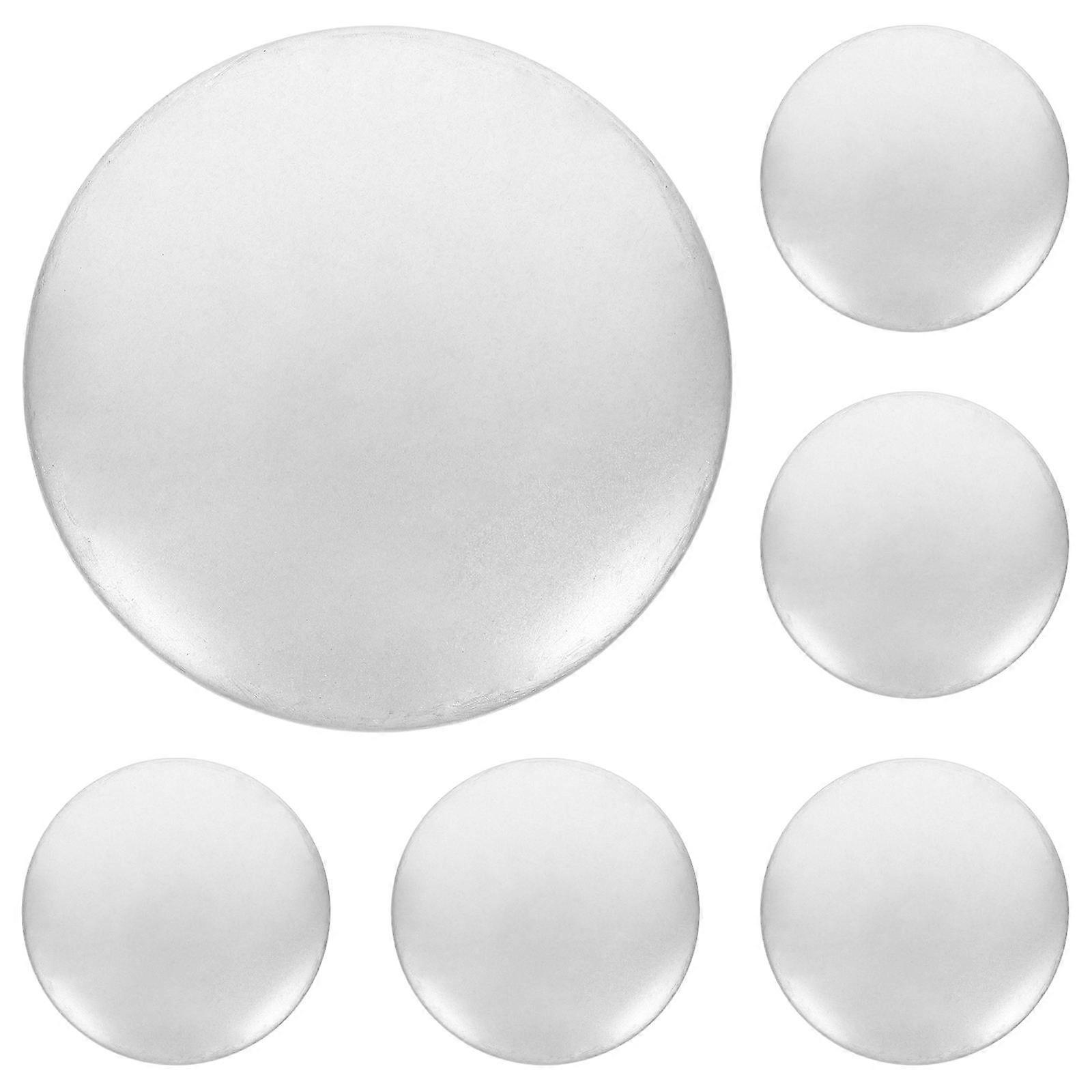 Silver Handrail End Caps for Staircase Post 6Pcs Durable Metal Accessories