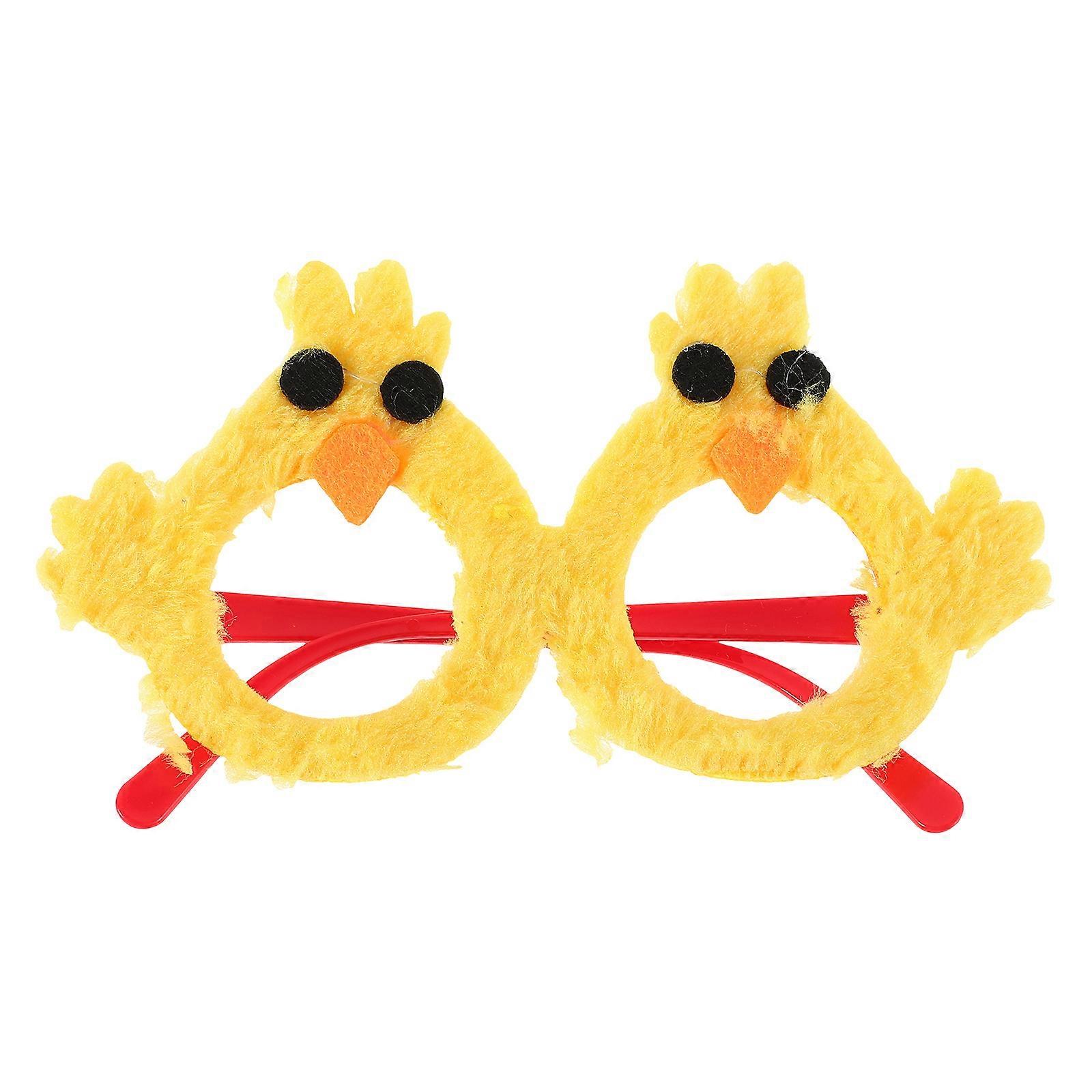 Fun Party Props Chicken Plastic Glasses for Easter Holiday