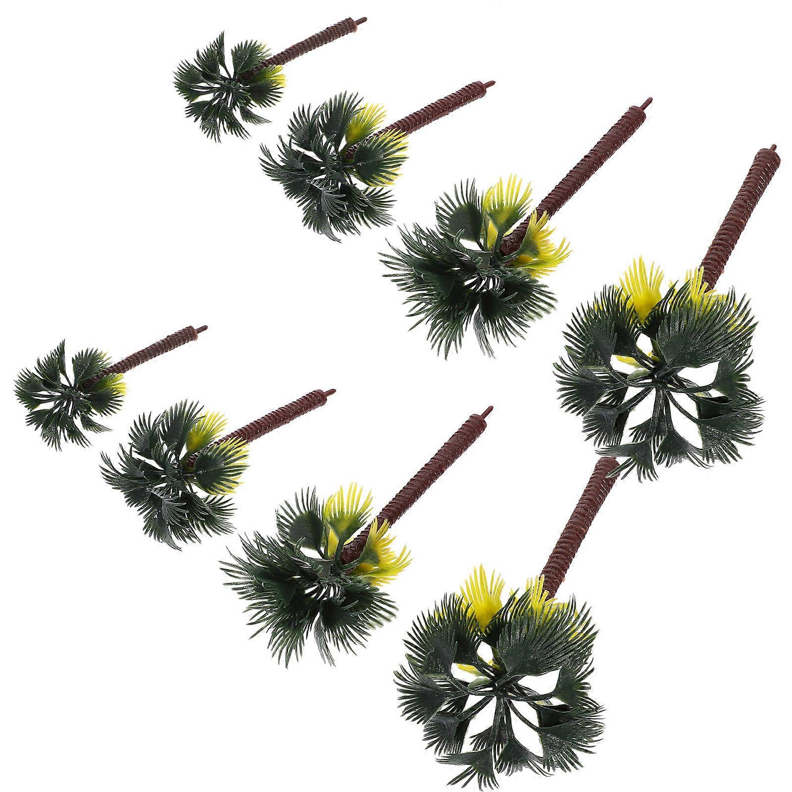 Rainforest Palm Tree Model for Scenery Model Tree 16Pcs Assorted