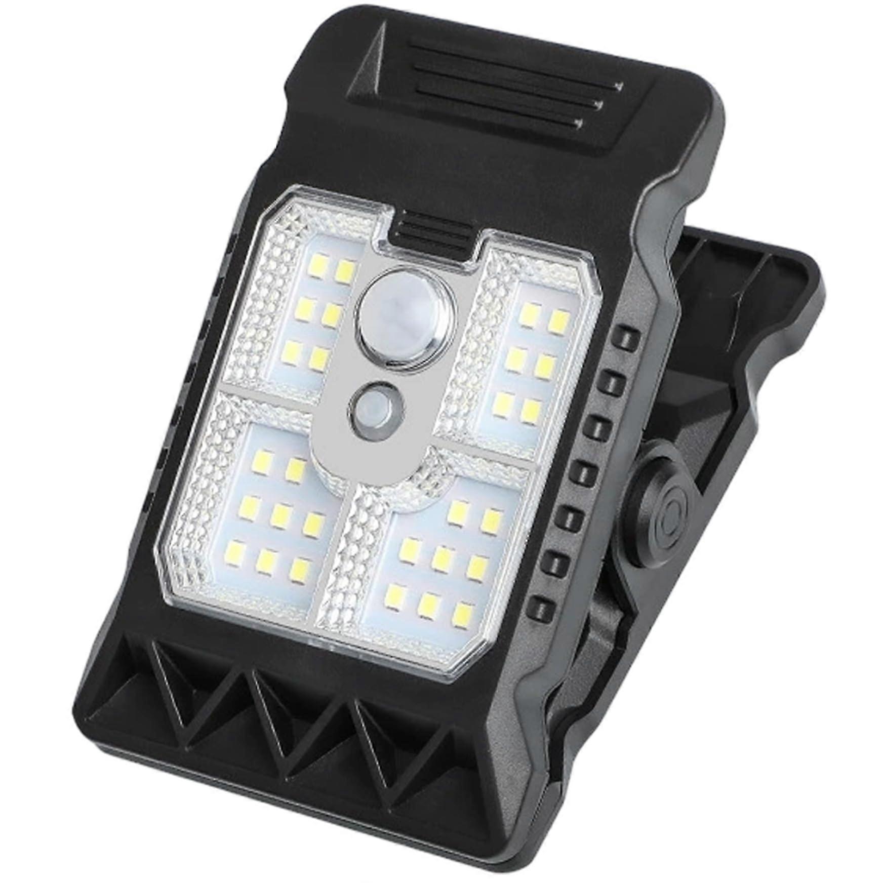 Solar Powered Outdoor Lights Waterproof Motion Sensor ClipOn Design with 3 Modes for Garden Fence Yard