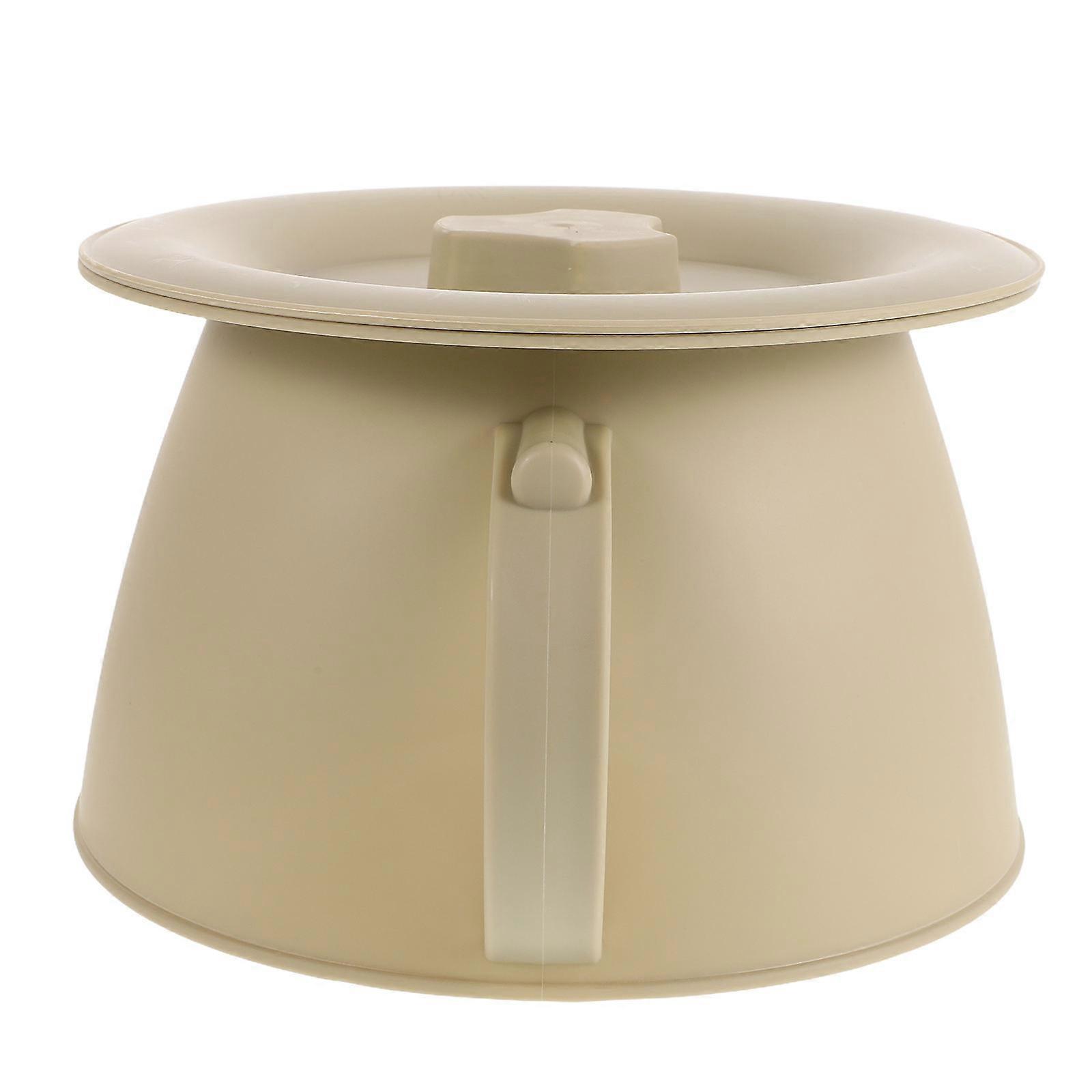Durable Covered Urinal Pot with Lid for Bedridden and Home Use