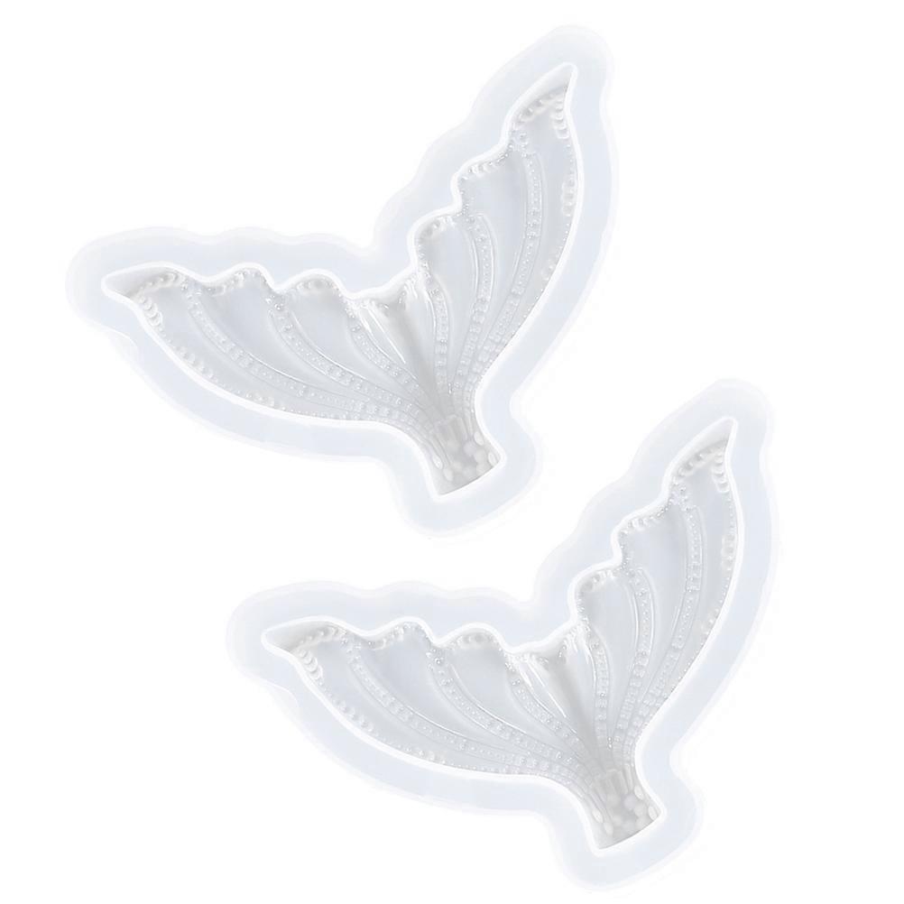 DIY Mold Silicone Fishtail Mold for Decoration 4Pcs Epoxy Craft Set