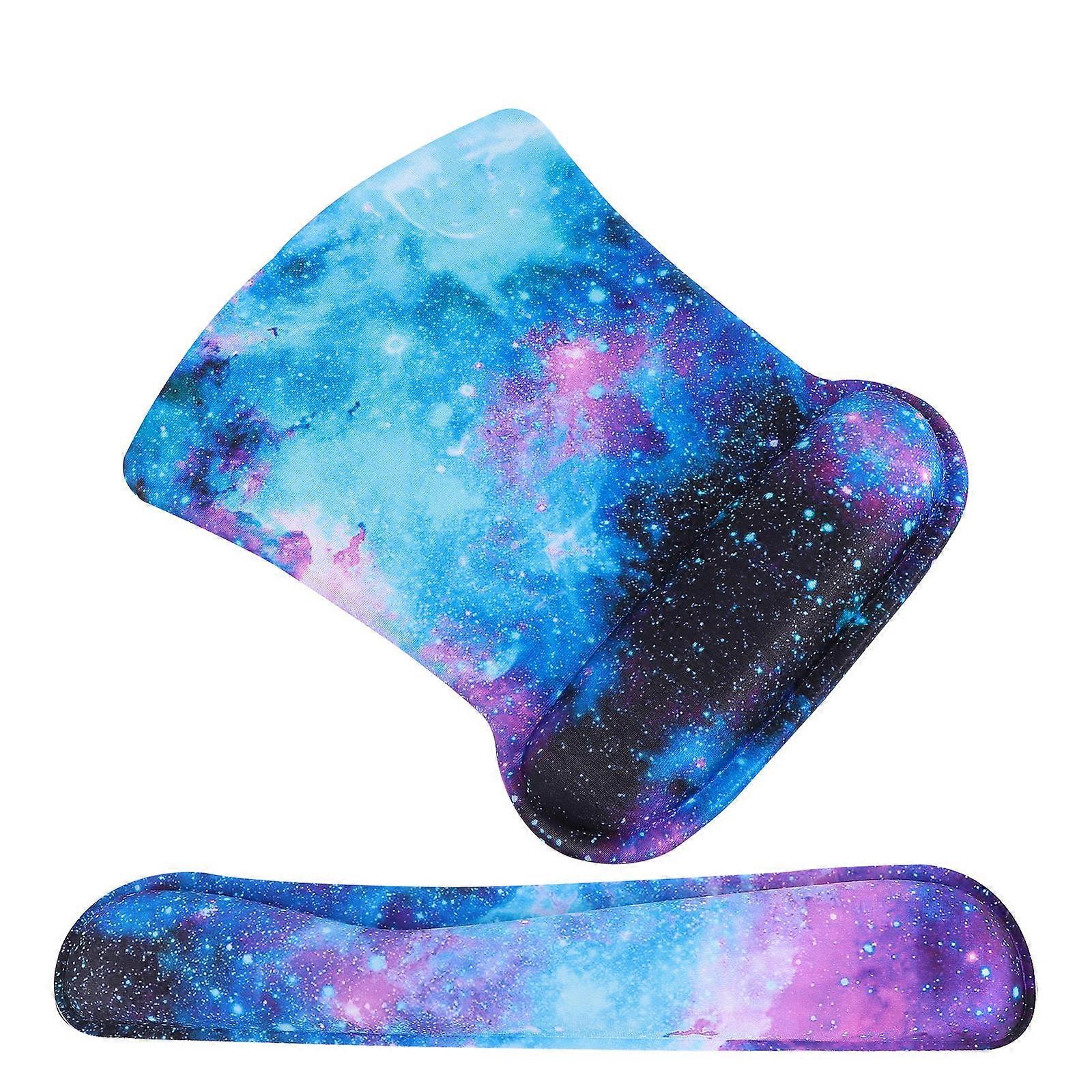 Comfortable Mouse Pad and Keyboard Wrist Cushion for Office Work 2Sets