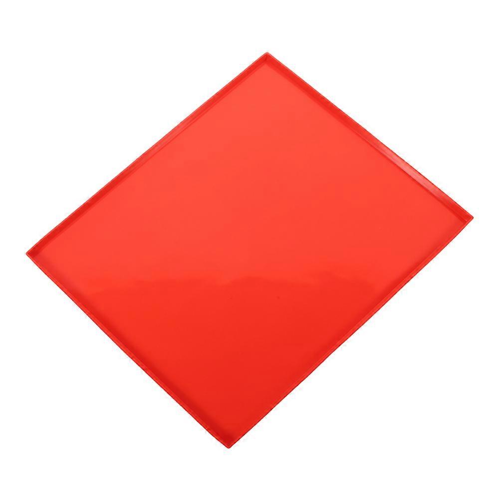 Reusable Silicone Dehydrator Mat for Steamer Use Red Baking Tray