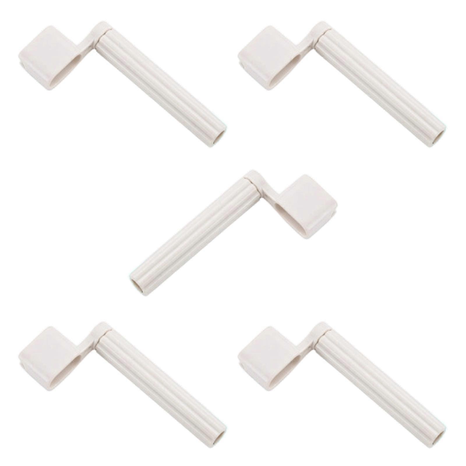 Compact Guitar String Changer Tool Includes Integrated Bridge Pin Extractor Ergonomic Handle Professional Use Easy Carry  White