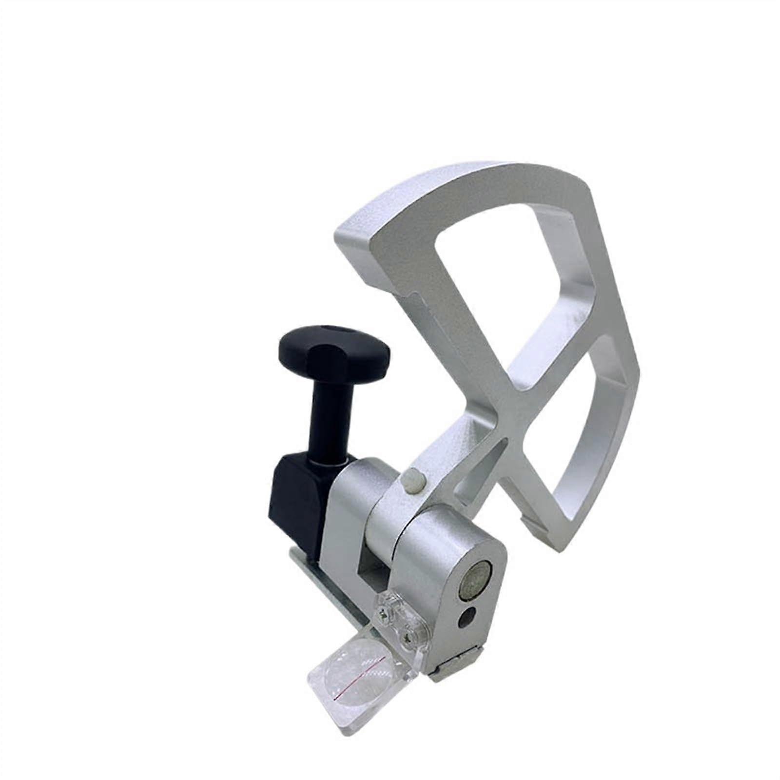 Sliding Table Saw Stop Block with Magnifying Scale for Precision Repeatable Cuts and Fast Adjustment