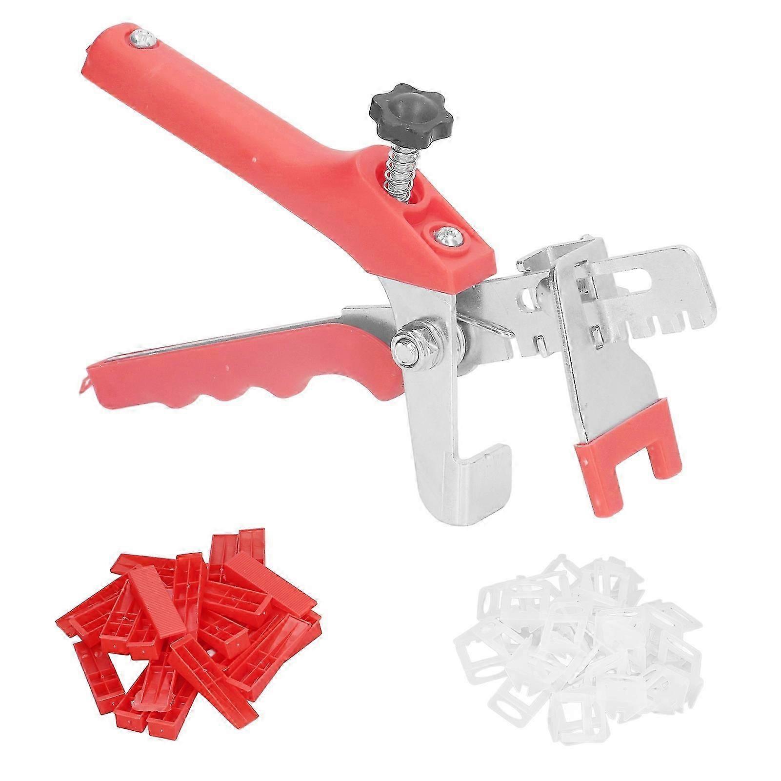 Tile Leveling System Kit Clamping Pliers Spacers Reusable Wedges for Floor and Wall Installation