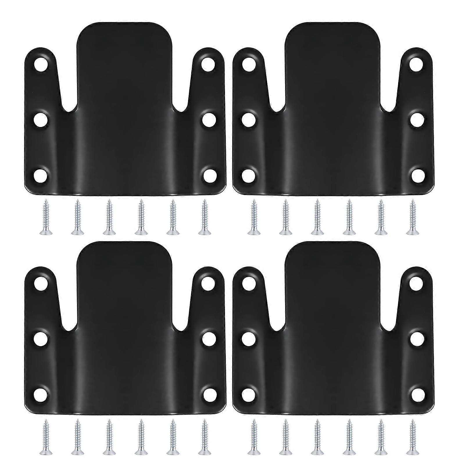 Sectional Sofa Connector Brackets with Screws, 4-Piece Metal Sofa Interlocking Connector Set
