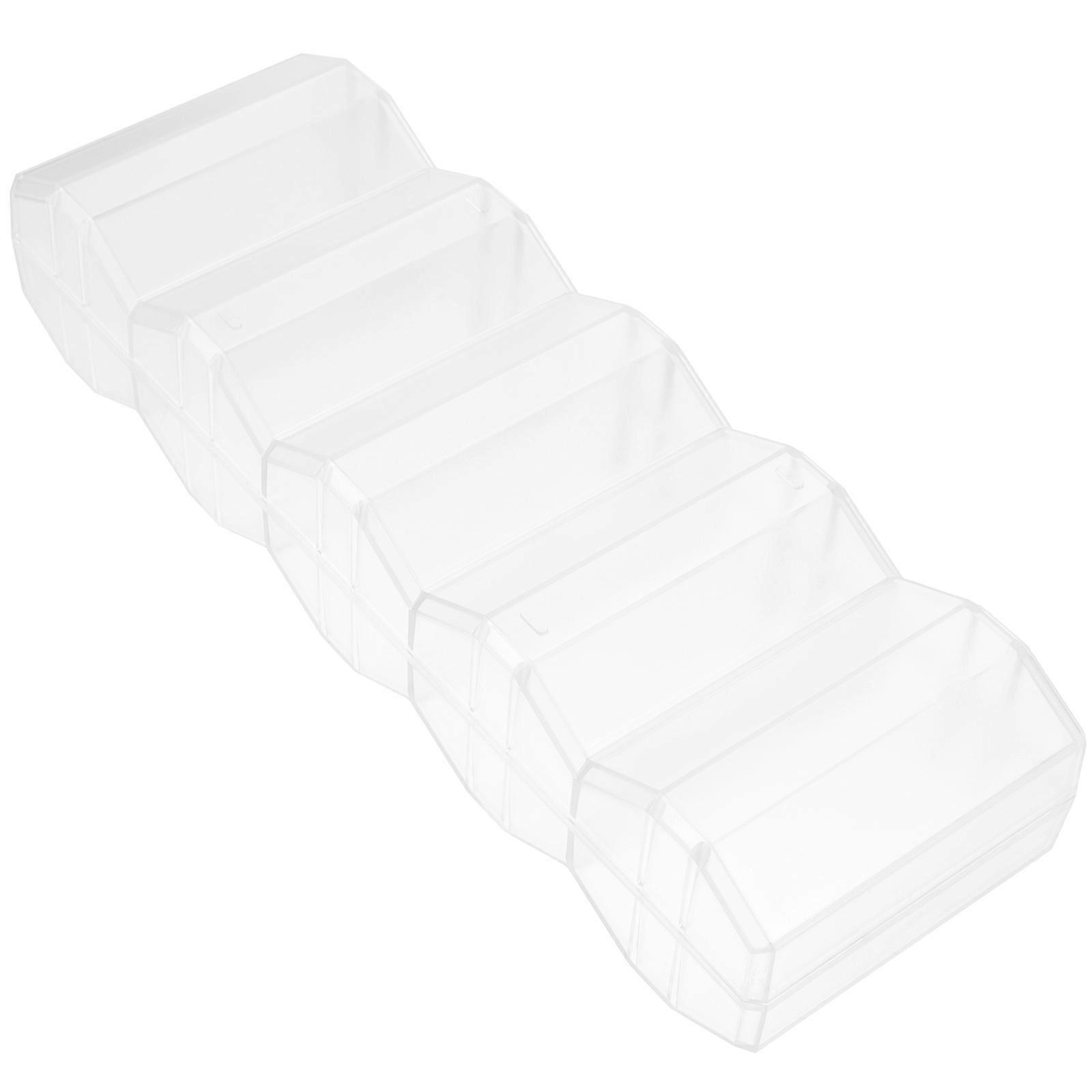 Poker Chip Case Game Chip Holder Transparent for Storage with Compartment Design