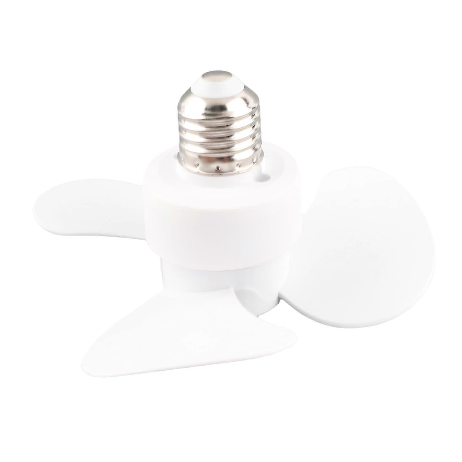 Socket Mini Fan Light Bulb Base, Quiet Energy Saving E27 E26 Ceiling Fan for Bedroom Kitchen Office