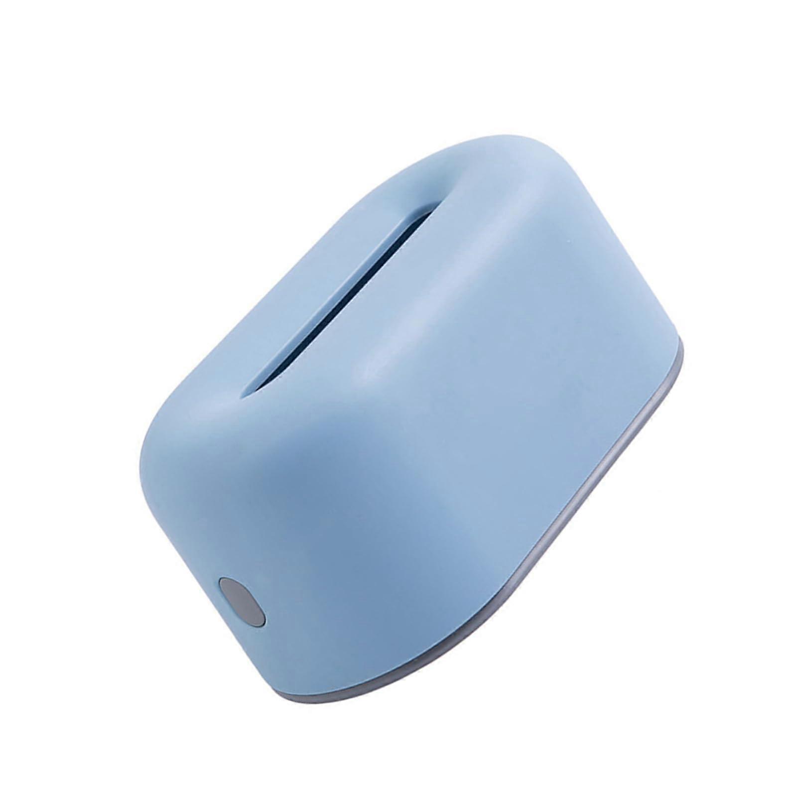 Modern Tabletop Napkin Dispenser with NonSlip Base, Blue Tissue Holder Box for Dining Table