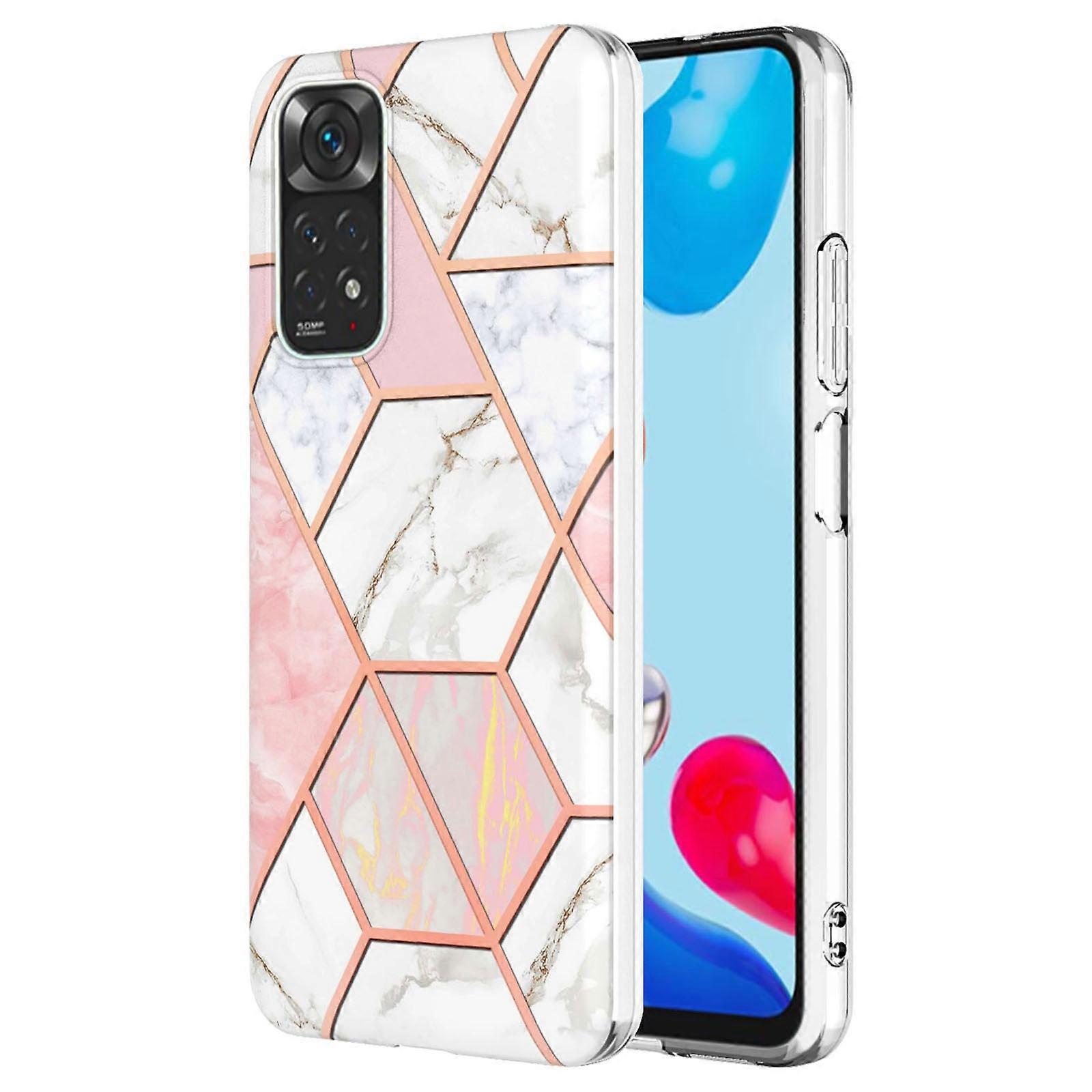For Xiaomi Redmi Note 11 4G (Qualcomm)/Redmi Note 11S 4G Case Splicing IMD Marble Pattern Electropla
