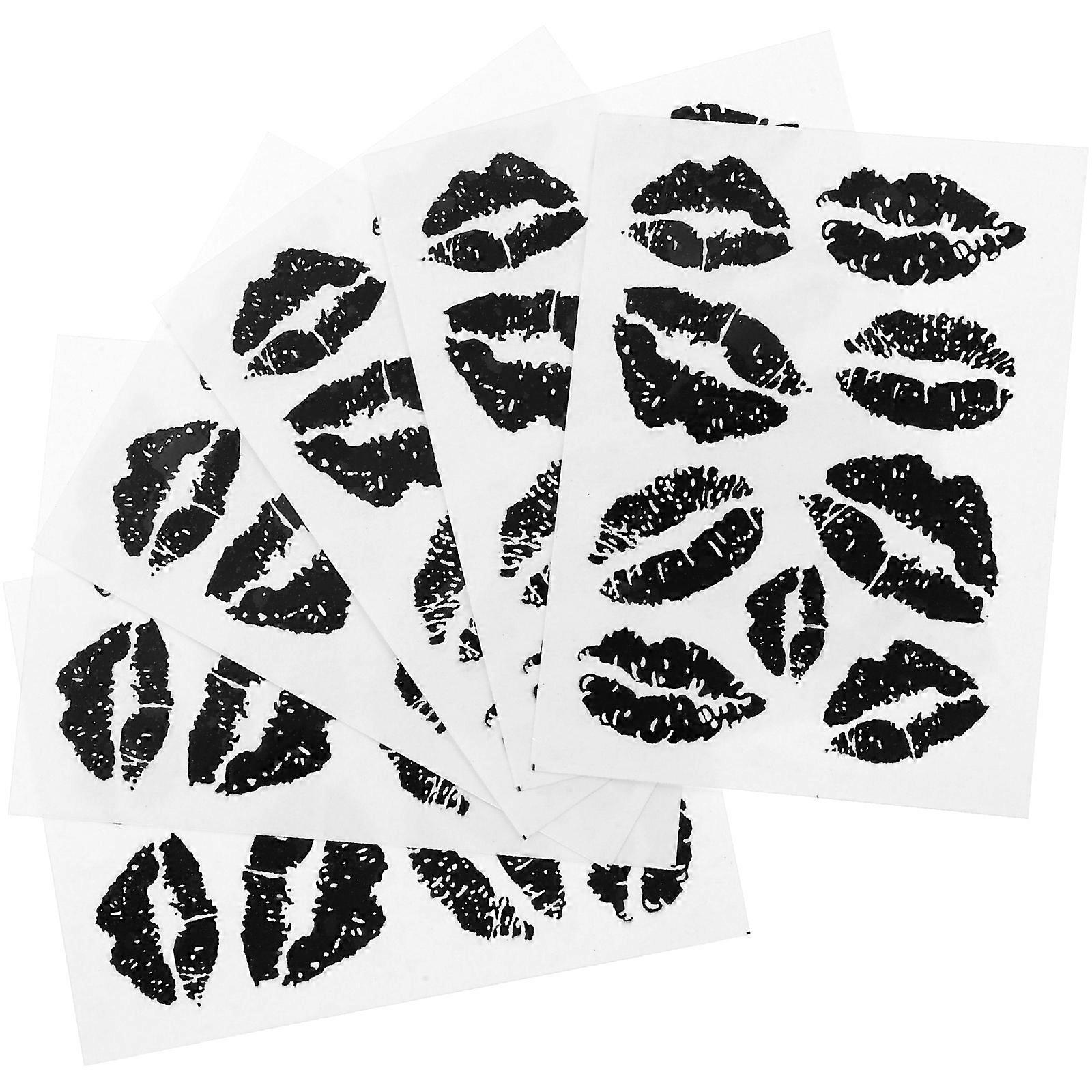 Body Stickers for Decoration 30 Sheets Black Paper