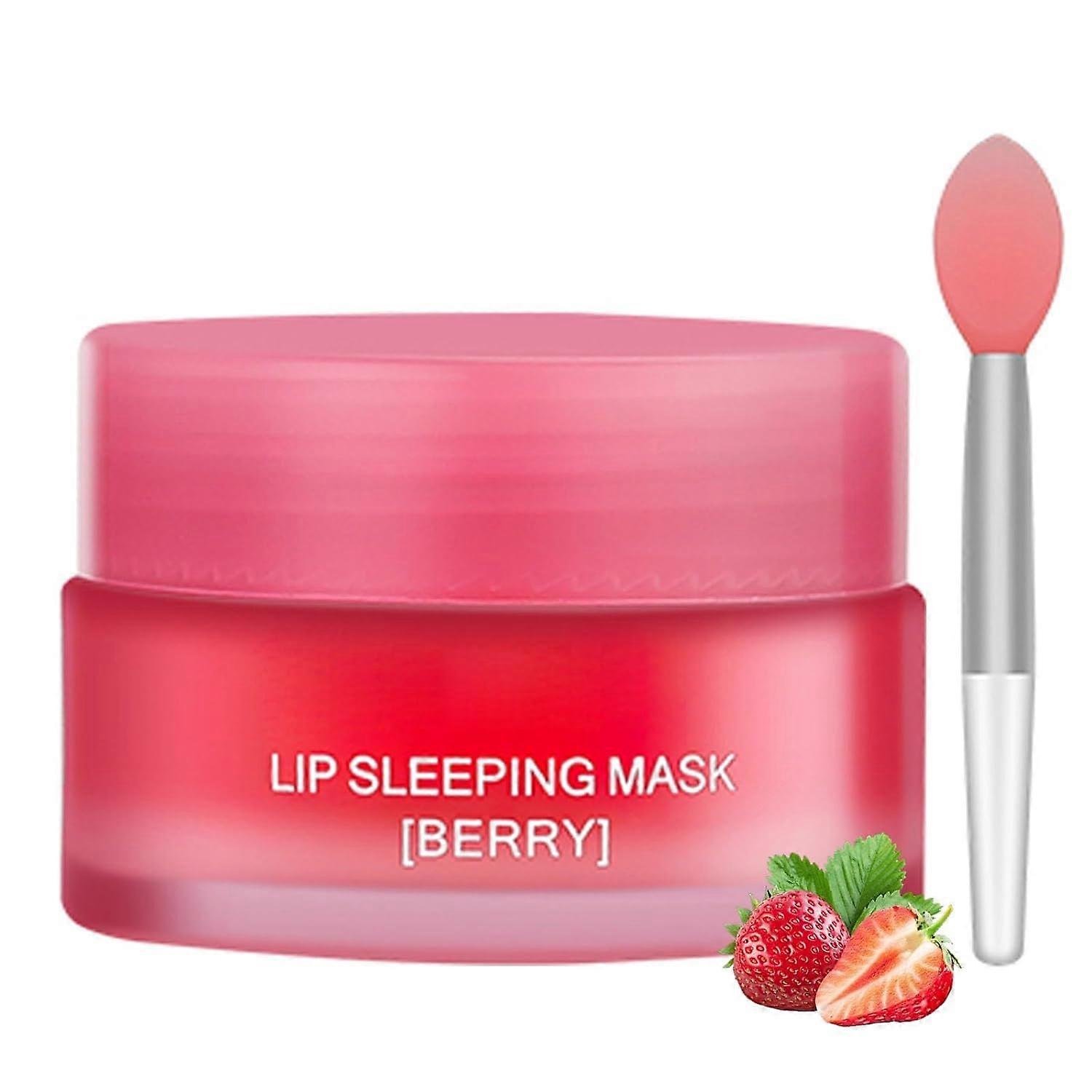 Lip Sleeping Mask with Deep Hydration, Overnight Lip  for Dry Chapped Lips, Longlasting Balm