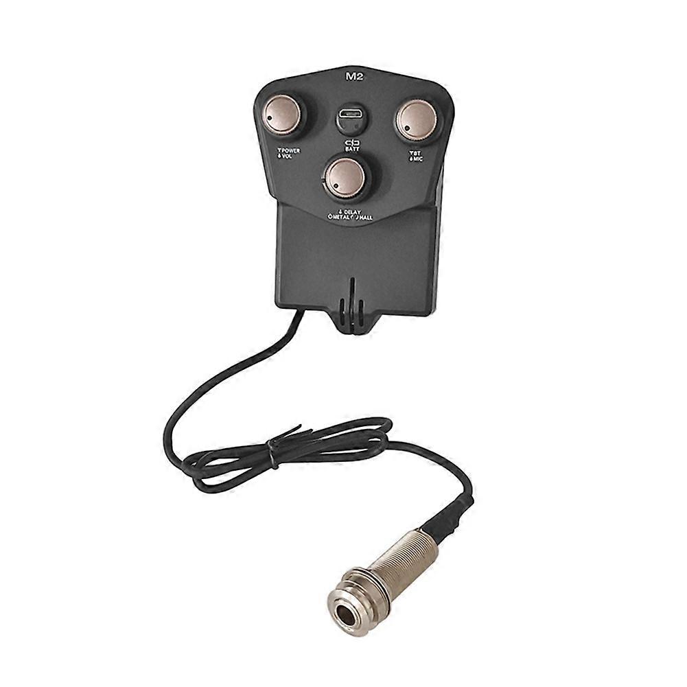 Guitar Pickup Bluetooth Reverb Delay Microphone Playing Function Guitar M2 Resonance Pickup Vibrating Pickup