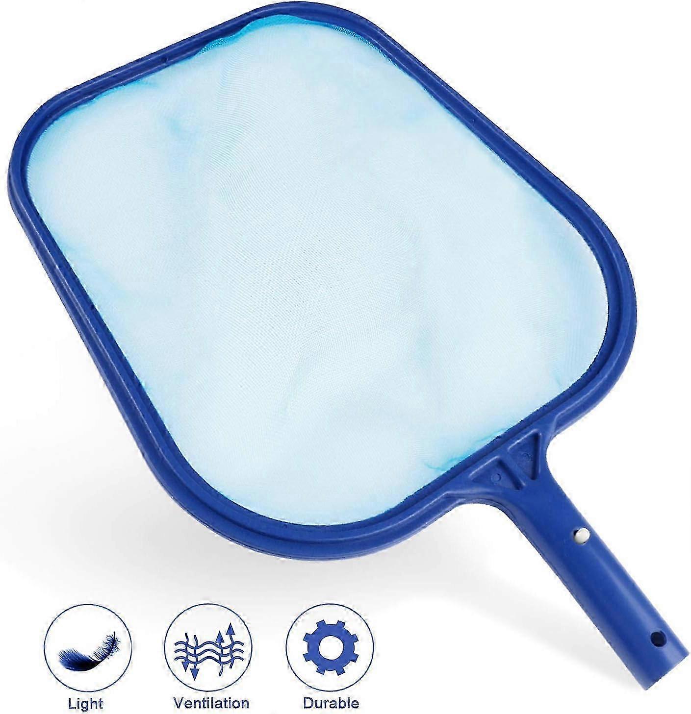 Pool Skimmer Net - Heavy Duty Blue Mesh - For Efficient Pool Cleaning 25-26