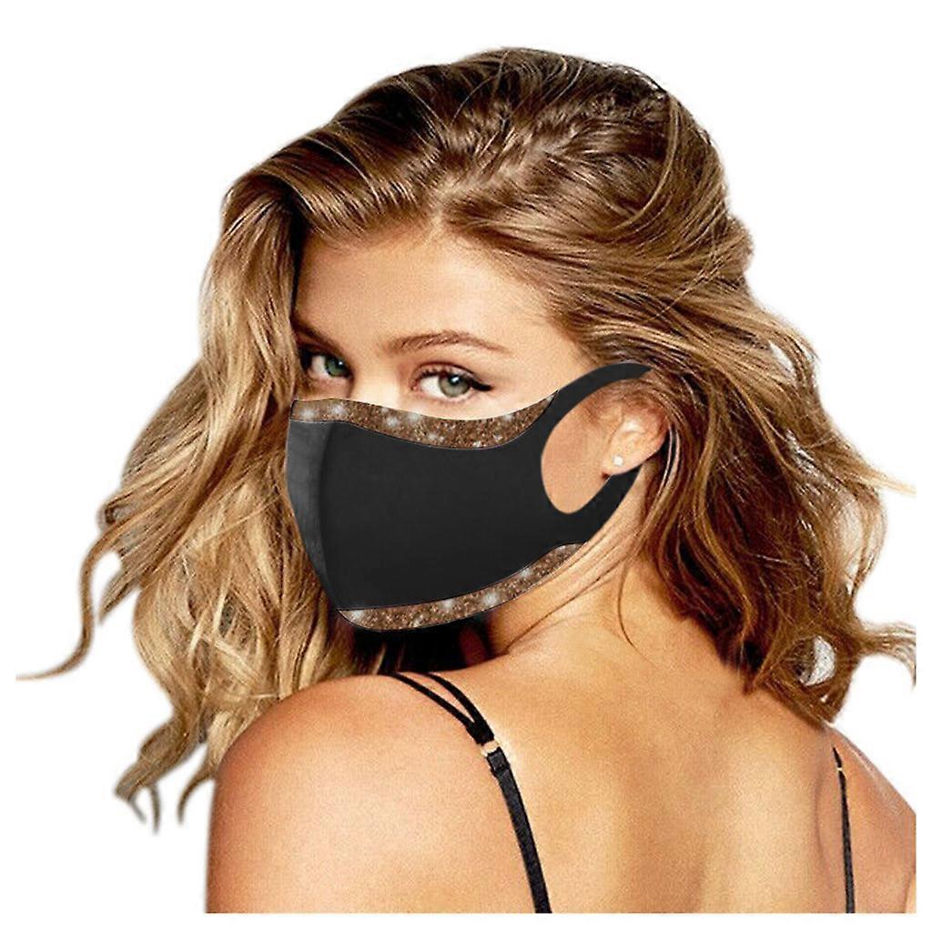 1PC Adult Sequins Windproof Reusable Printed Face Mask