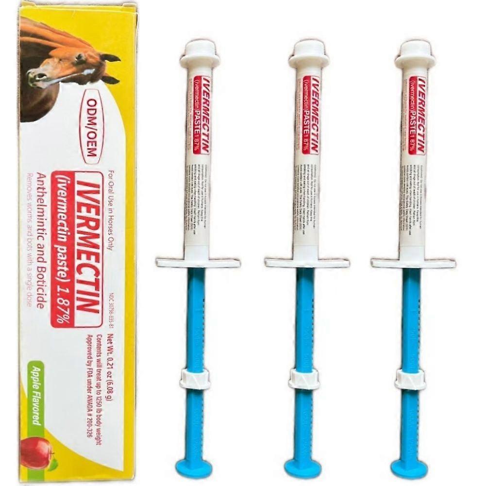 Eplesmaksatt hestekrem, mild formel, ormekur, balanseregulerende, ikke-irriterende ormekur for hester