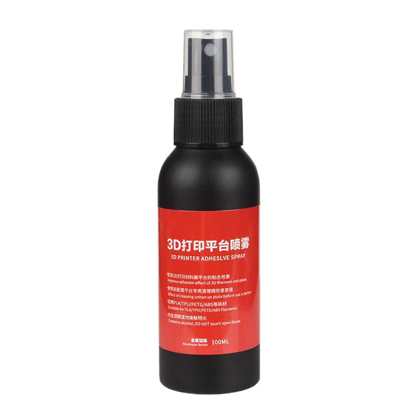 3D Printer Bed Adhesive Glue Spray 100ml, Strong Adhesion Warp Prevention for Reliable Continuous Printing