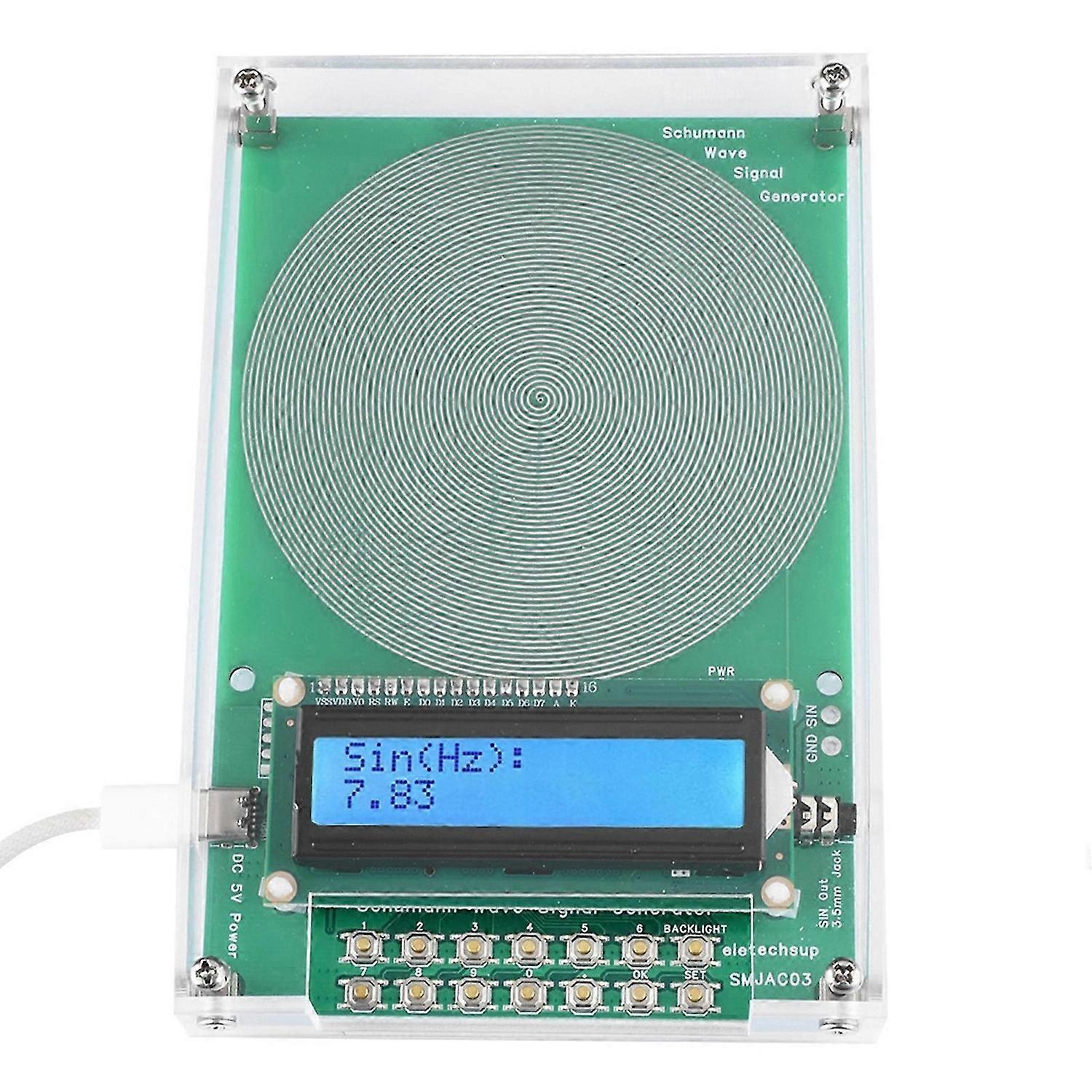 Green 83HZ Frequency Generator With Programmable Modulation Technology Schumann Wave Generator