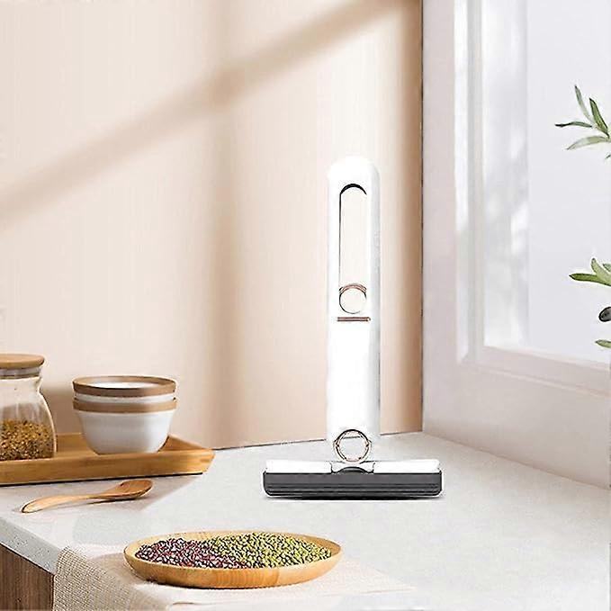 Self Squeeze PVA Sponge Mop with Strong Absorbent Head for Kitchen Bathroom Table Cleaning White TY6789o