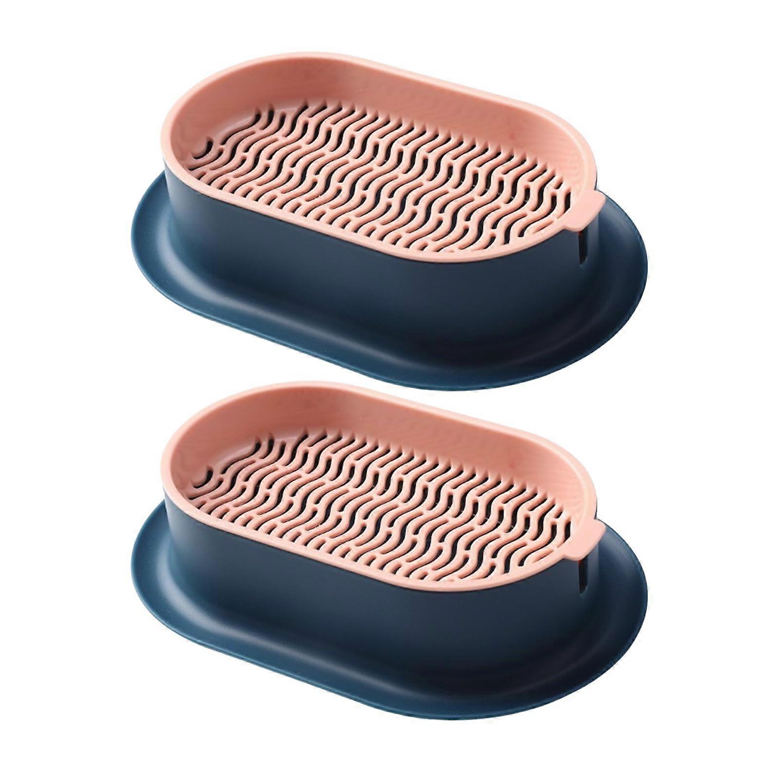 Cat Grass Kit for Indoor Cats with Organic Soil, Double Layer SpillProof Planter, 2 Pack