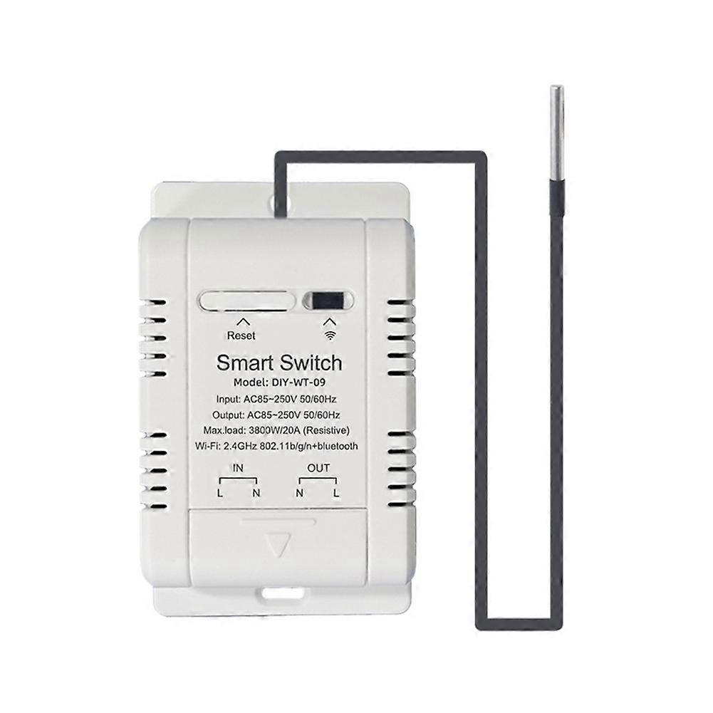 Smart Temperature Switch WIFI 20A with Temperature Sensor