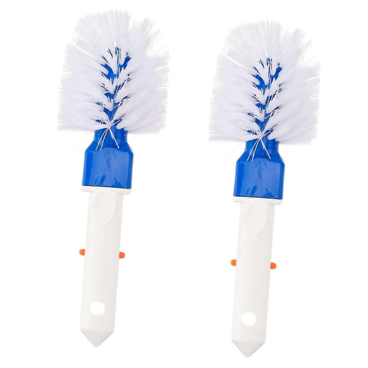 Pool Cleaning Brush with Ergonomic Grip, Durable Nylon Bristles for Steps, Ladders and Corners