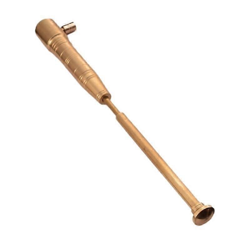 Refillable Metal Torch Lighter with Adjustable Triple Flame, Windproof Brass Kerosene Design