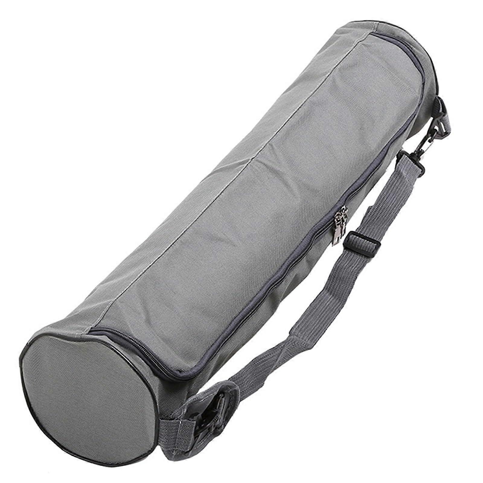Yoga Mat Bag with Adjustable Strap, Full Zip Carrier with MultiPocket Storage, Grey