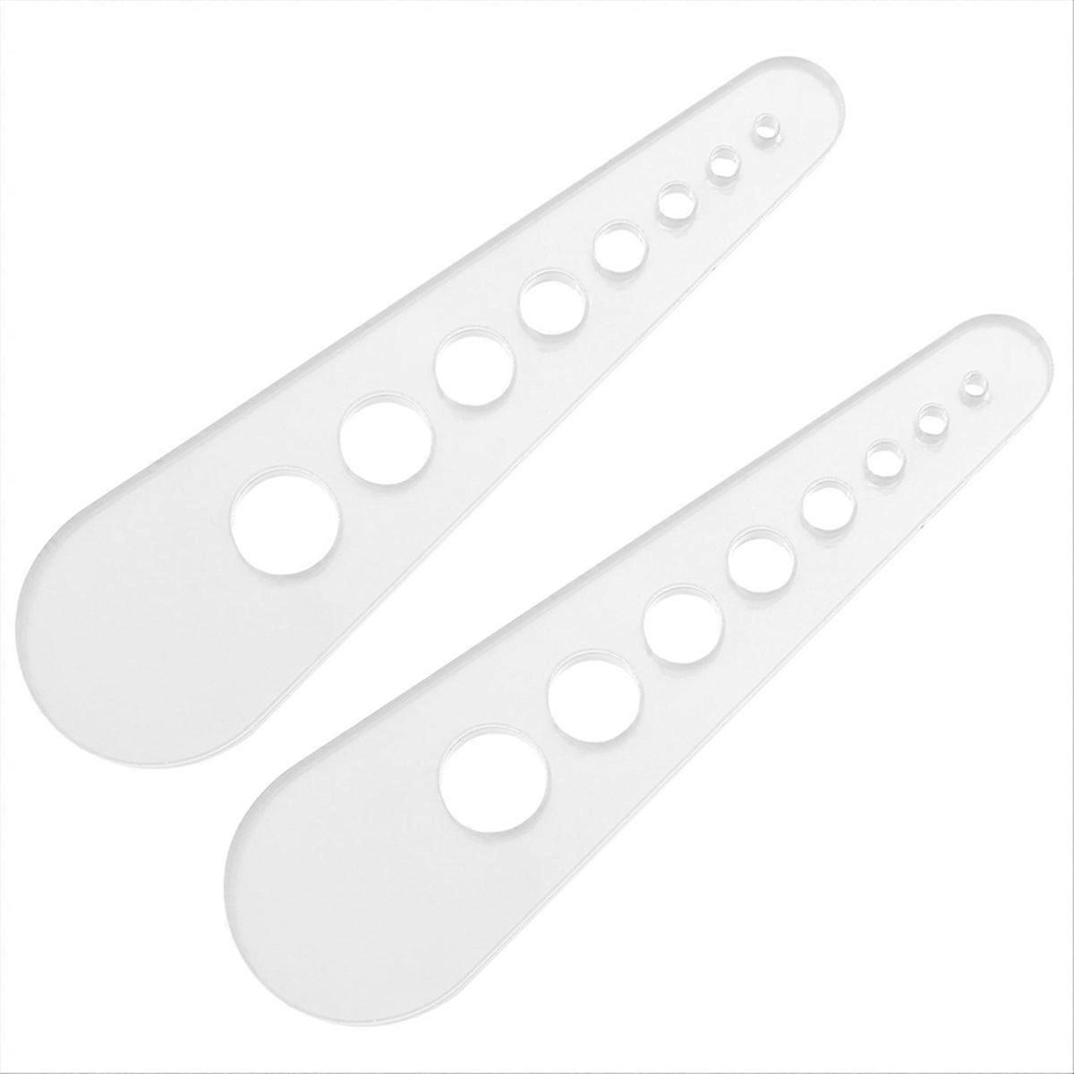 2PCS Leaf Stripper, 8 Holes Acrylic Kitchen Leaf Stripping Tool