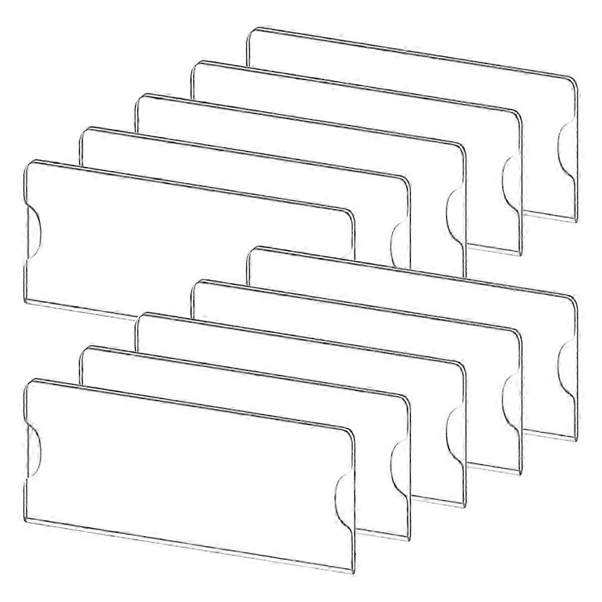 Premium naamplaathouder van acryl, 2x8 inch