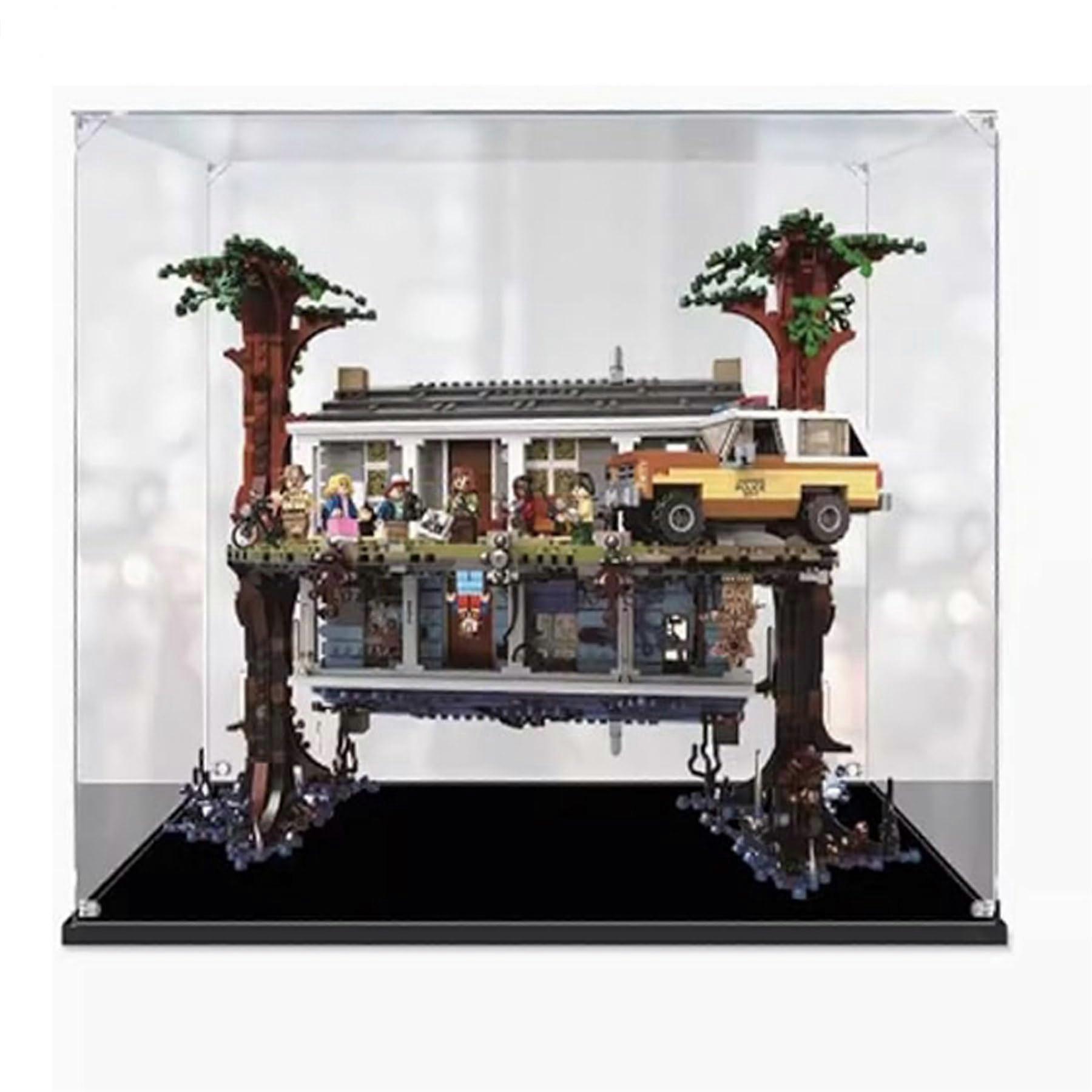 Acrylic Display Case with Dustproof Protection, Clear Showcase Black Base 3mm for  75810