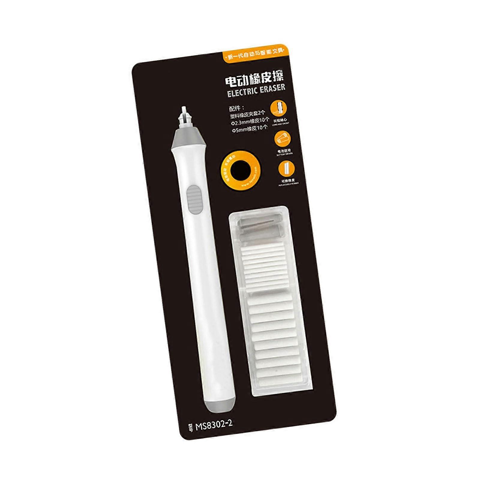 Electric Eraser for Artists with Precise Erasing Control, Battery Operated Pencil Eraser for Drawing