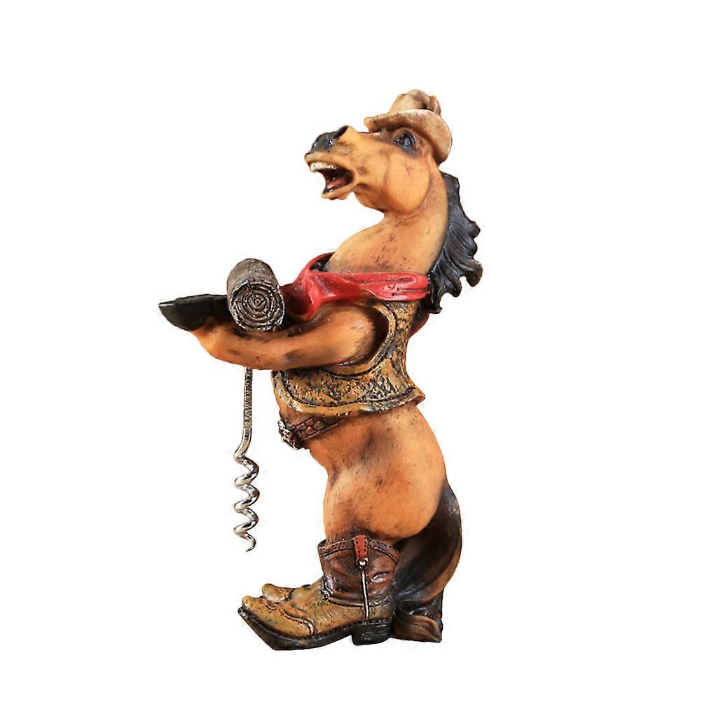 Ouvre-bouteille en résine en forme de cheval, à offrir à vos amis et collègues (1 pièce)