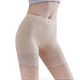 Safety Pants Lace Anti Exposure Plus Size Hollow Out Flower Pattern Short Pants