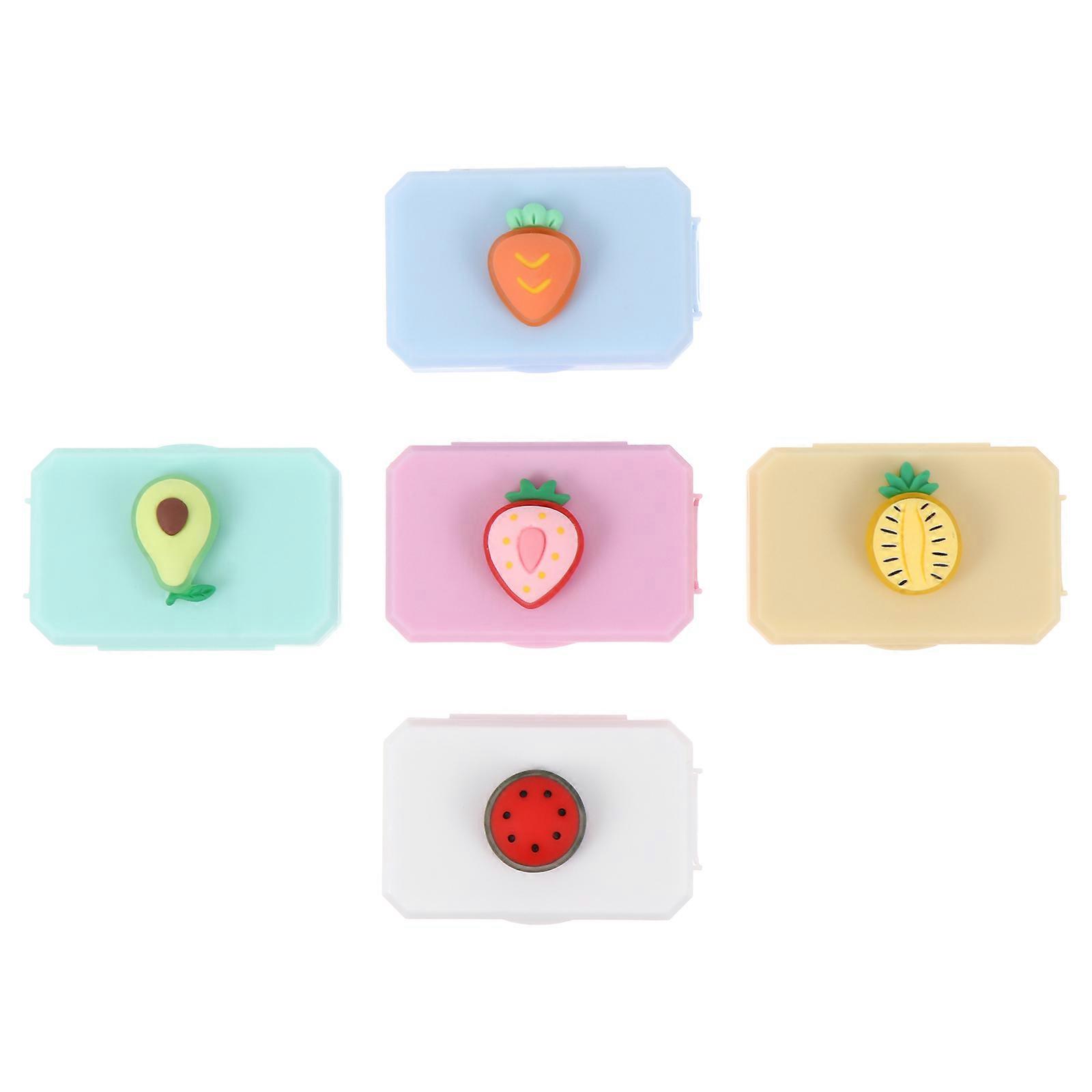 Lens Storage Boxes Waterproof Plastic Eye Care Boxes for Storage 5Pcs