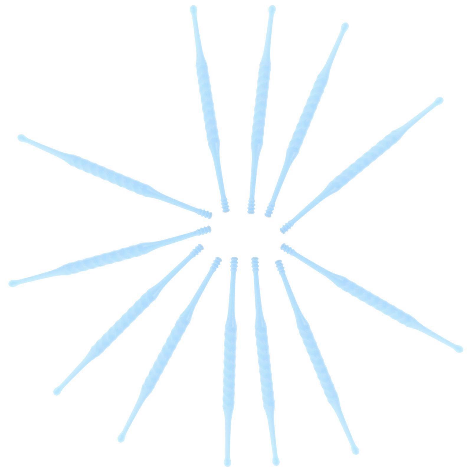 Pink Plastic Wax Remover for Ear Care 12Pcs Pack