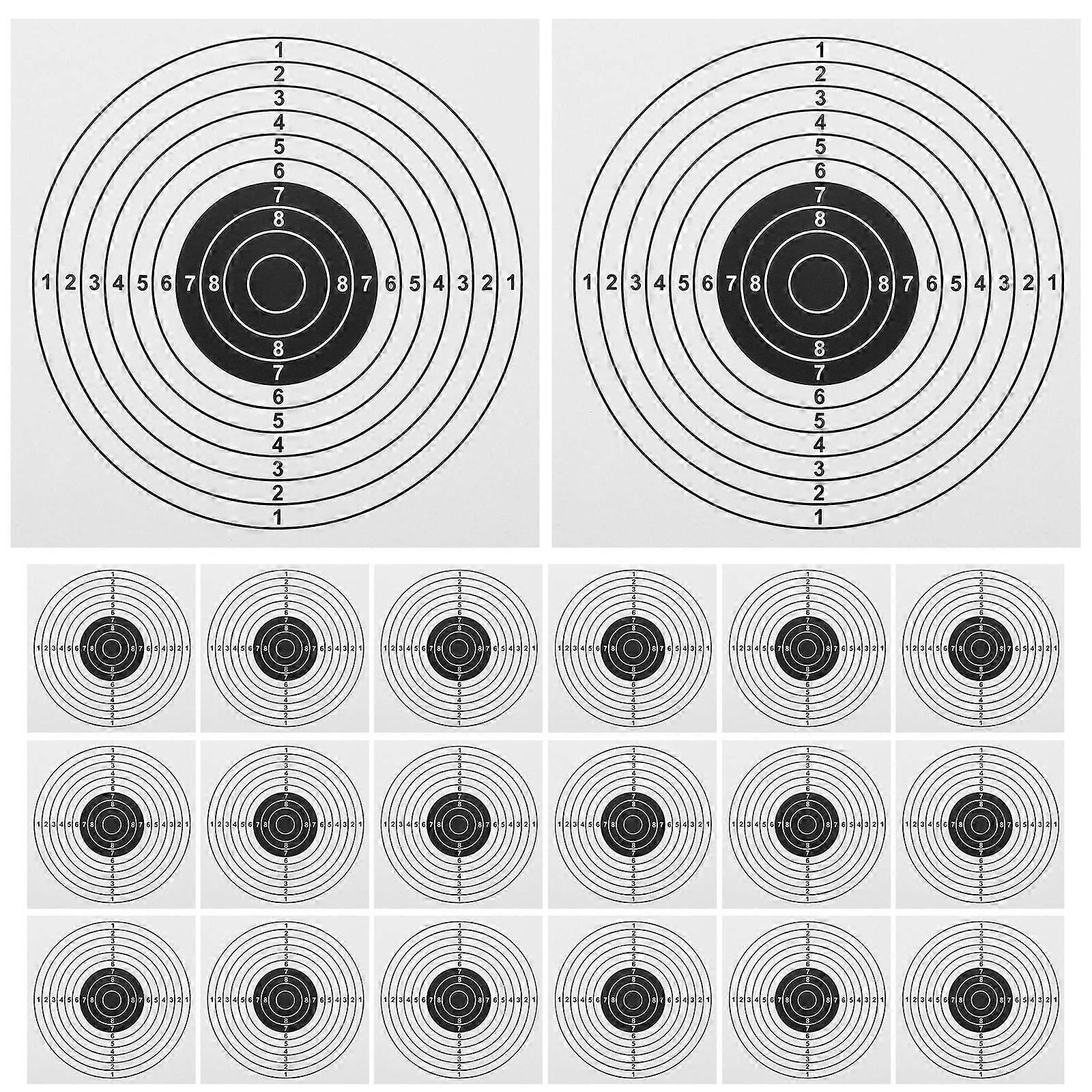 Arrow Target Paper Precision Shooting Target Paper for Practice 100Pcs