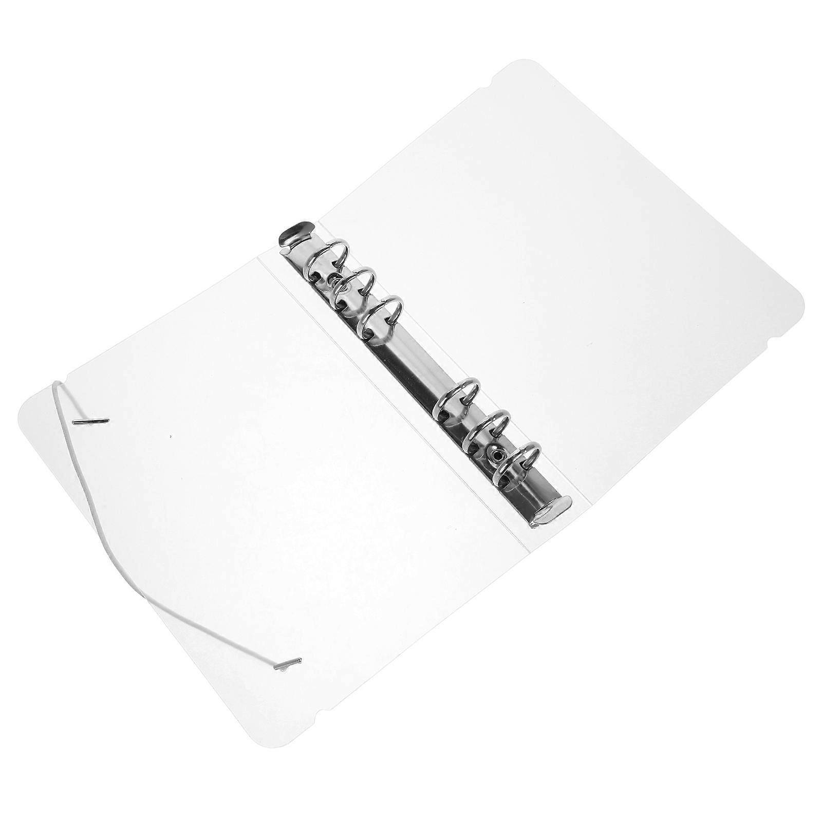 Folder Plastic Binder Cover for Daily Use A6 Round Ring