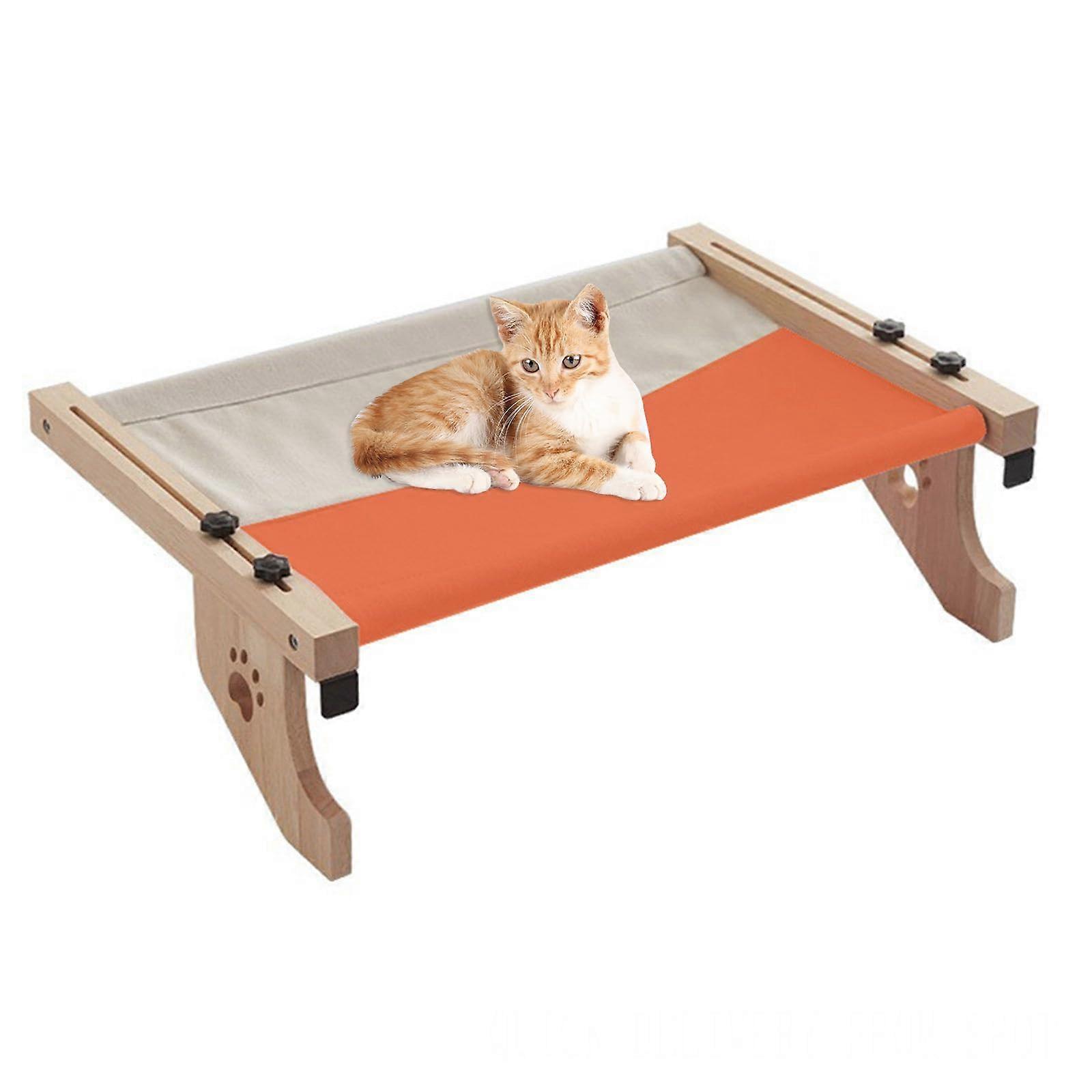 Breathable Elevated Cat Hammock Bed for Balcony Window
