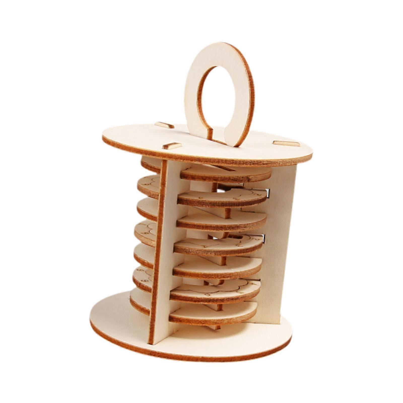 STEM Wooden Model Kit with Interactive Mechanical Lock for Classroom HandsOn Learning