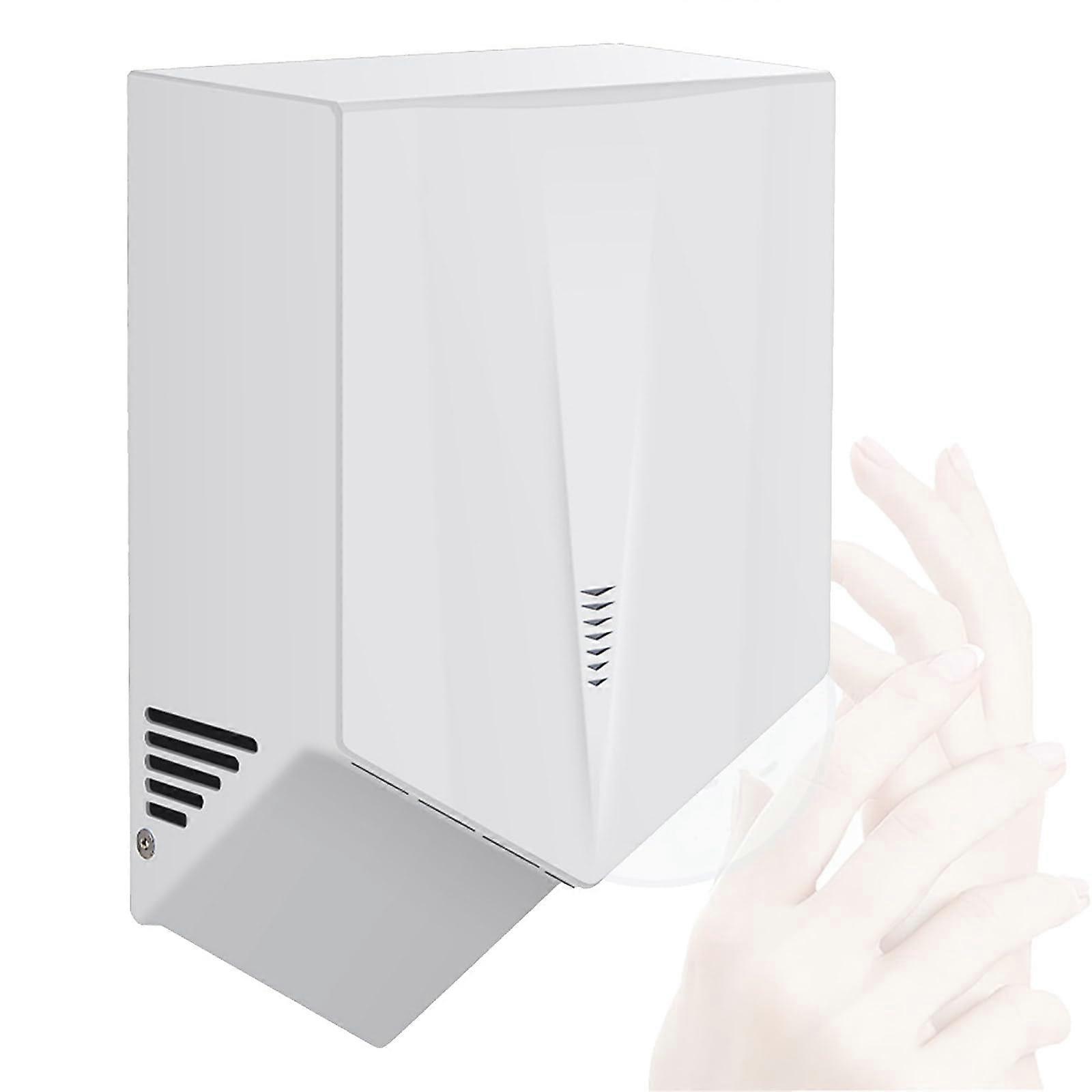 Automatic Hand Dryer Speed Warm Air Touchless Sensor Wall Mounted for Bathroom White